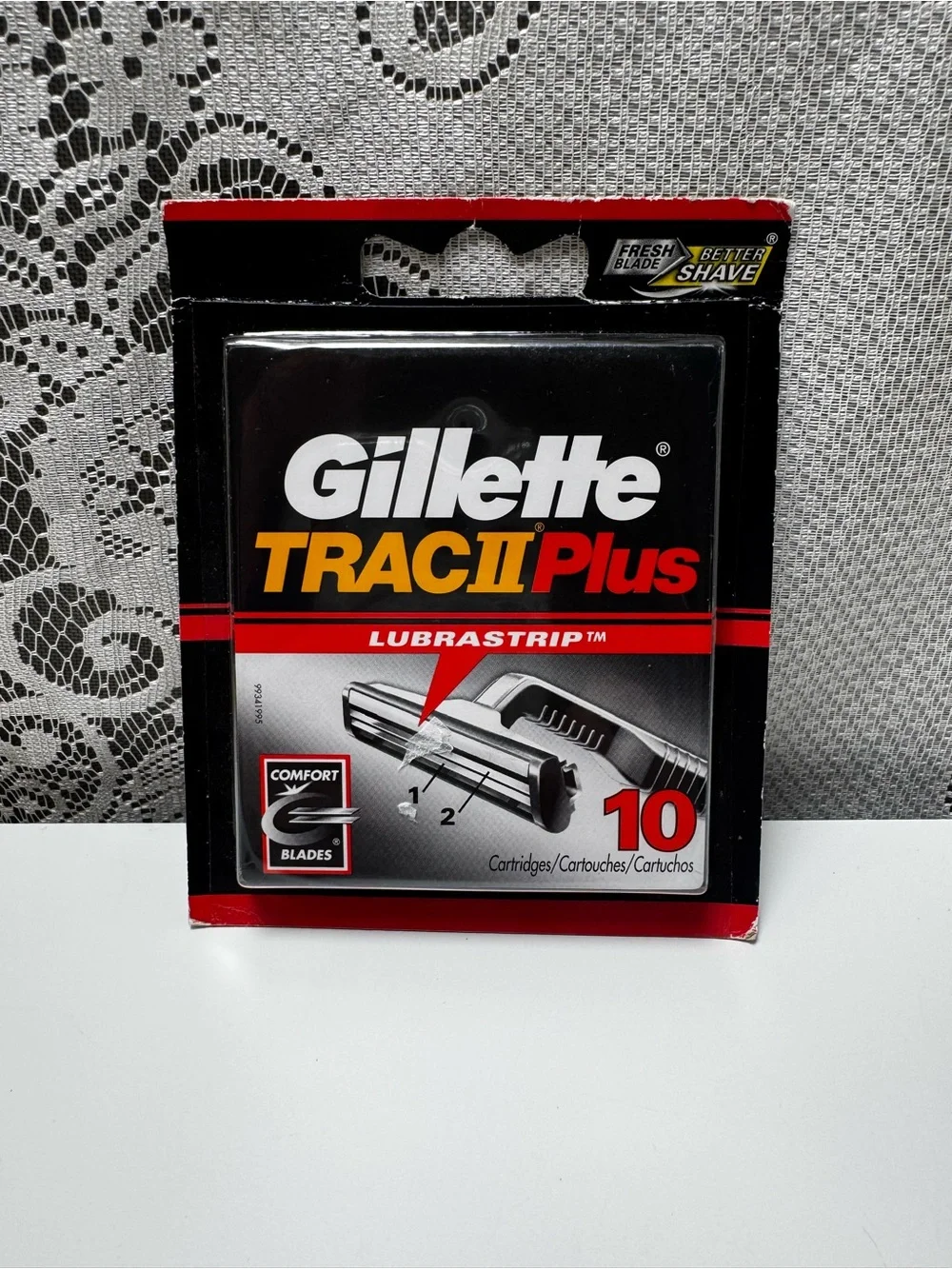 Vintage Gillette Trac II Plus 10 Pk Razor Cartridge Refills New Sealed Year 2000